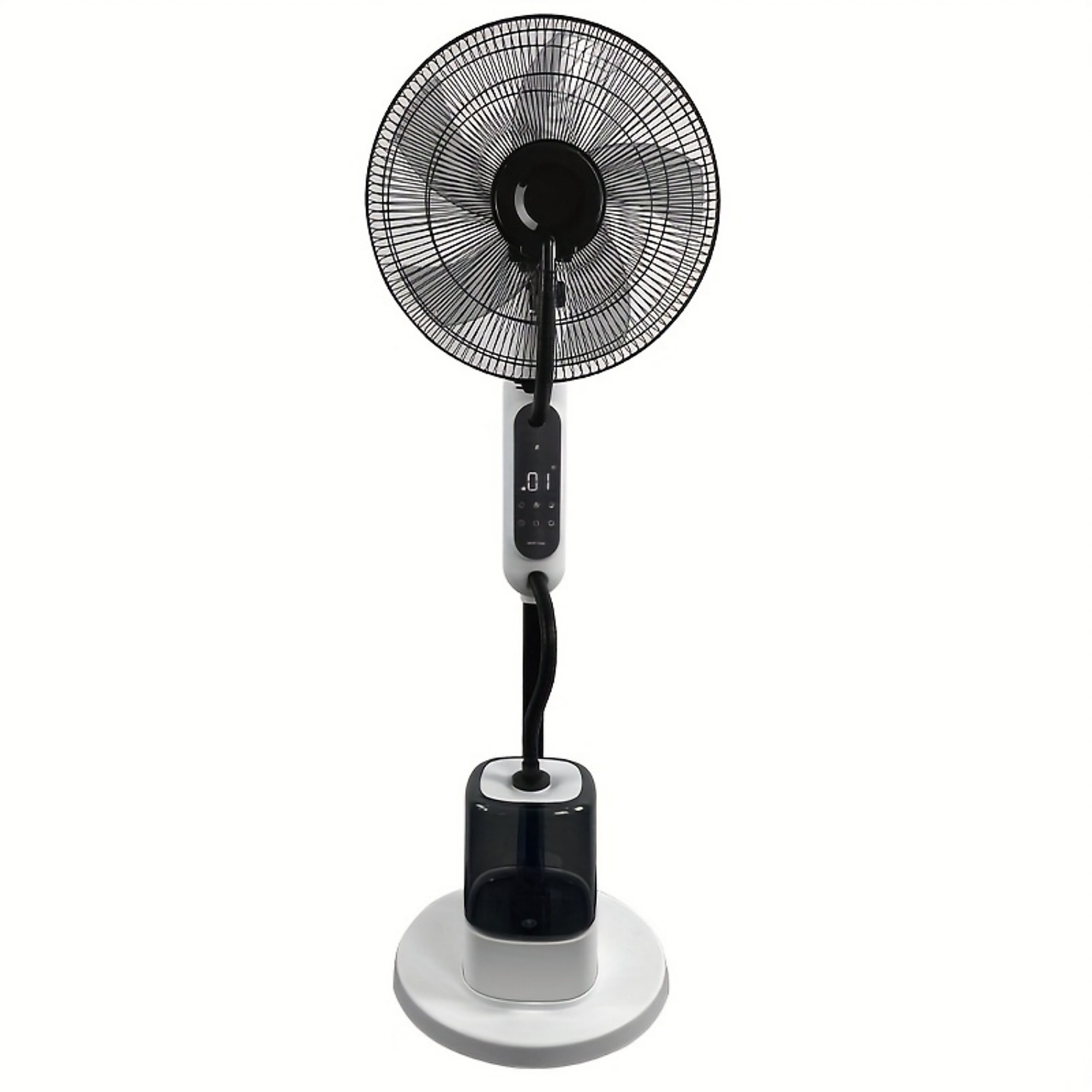 EdenDirect 16“ Oscillating Misting Fan for Bedroom, Misting Pedestal Fan with 4 Speeds & 3 Modes, 1-7H Timer, 4L Independent Humidifier, Quiet Stand Fan for Home, Office, Bedroom